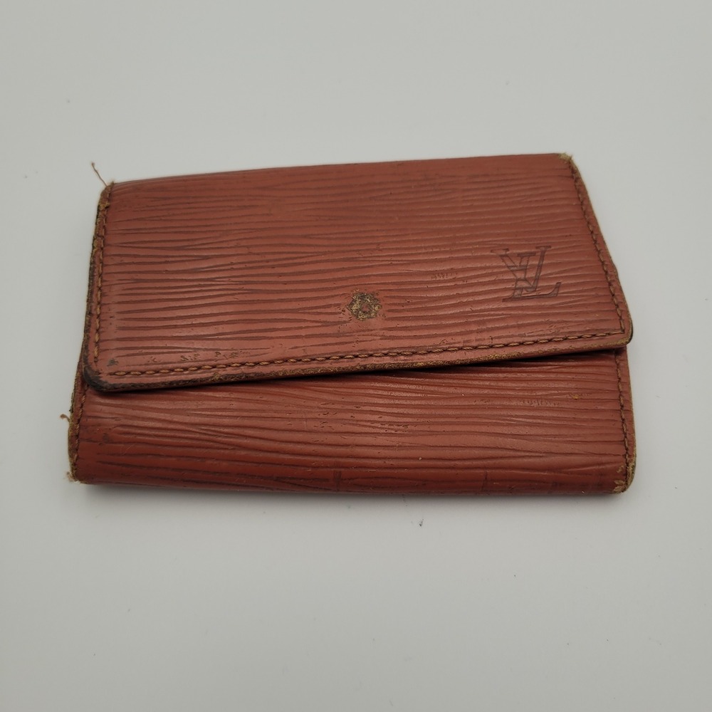 Louis Vuitton Epi Leather 6 Key Holder Kenyan Fawn Brown Tri-Fold Wallet